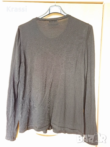 Черна жилетка мерино вълна Л Jean Paul , снимка 6 - Жилетки - 53221258