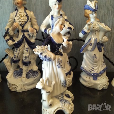 Порцеланова фигура дама с куче 2 , снимка 3 - Статуетки - 37721058