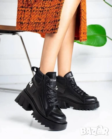 дамски боти с лека подплата Dolce&Gabbana 