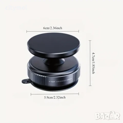 360° регулируема вакуумна магнитна поставка за телефон за кола, магнитна вендуза за телефон, снимка 7 - Аксесоари и консумативи - 50658404