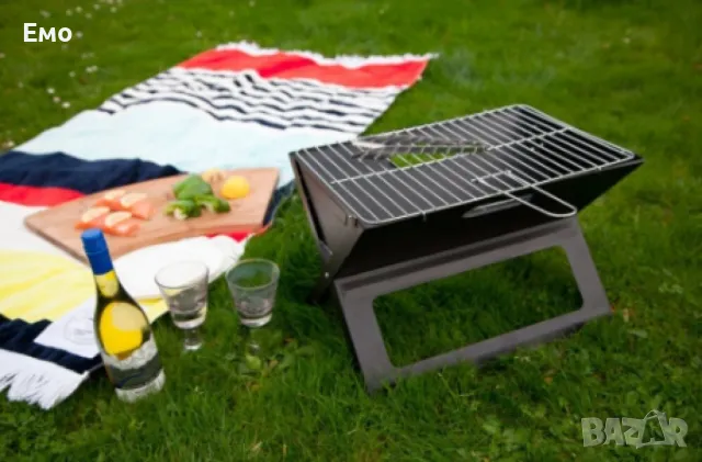 Барбекю на дървени въглища с емайлирано покритие REVERIE RG-28, снимка 6 - Барбекюта - 47740847