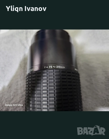 Продавам: Класически Телеобектив Sigma Zoom-K III 75-210mm f/3.5-4, снимка 4 - Обективи и филтри - 52687655