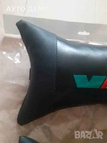 ТОП Цена за 2 броя -22лв изцяло кожени възглавнички с лого VRS за авто седалка , снимка 5 - Аксесоари и консумативи - 49673844