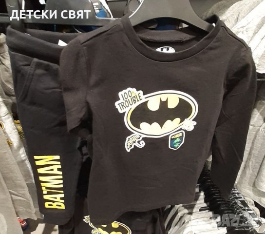 Нови долнища и блузи с Батман и Спайдърмен - 14лв., снимка 7 - Детски анцузи и суичери - 36610799