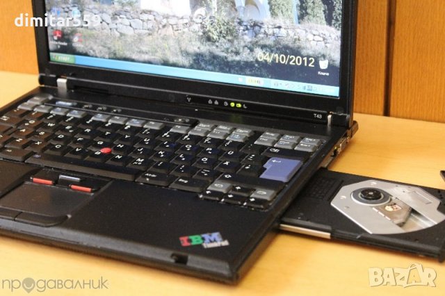 Лаптоп IBM Lenovo Thinkpad T40, снимка 5 - Лаптопи за дома - 5470953