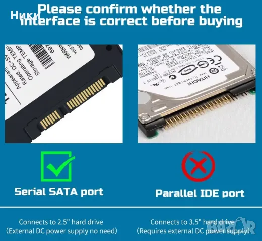 Sata кабел за 2,5 инча, снимка 3 - Кабели и адаптери - 49519239