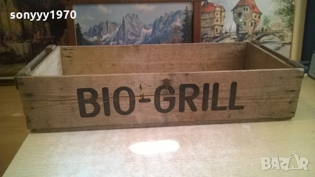 bio-gril дървен сандък-за колекция-71х30х15см-внос холандия, снимка 7 - Колекции - 27886449
