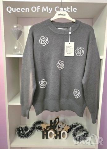 Разкошен дамски пуловер , снимка 2 - Блузи с дълъг ръкав и пуловери - 52516973