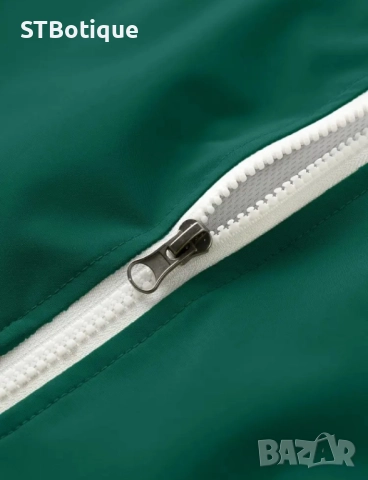 🧥 Мъжко Спортно Яке в Тъмносиньо/ Черно /Зелено в комбинация с Бяло | STBoutique, снимка 8 - Якета - 52207147