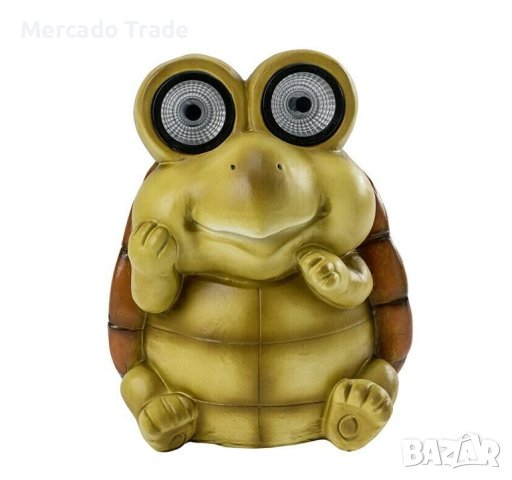 Декоративна лампа Mercado Trade, LED, Соларна, Костенурка, Кафяв, снимка 2 - Декорация за дома - 40324199