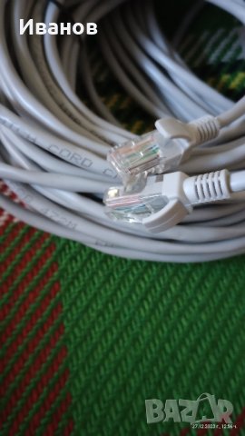 Продавам UTP patch кабел., снимка 1 - Кабели и адаптери - 43558511