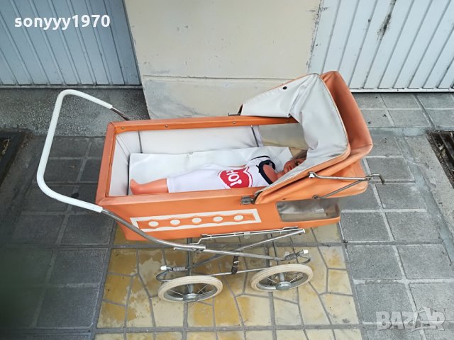 АНТИКА-РЕТРО КОЛИЧКА ЗА БЕБЕ/КУКЛА-80Х70Х45СМ, снимка 5 - Антикварни и старинни предмети - 26222532