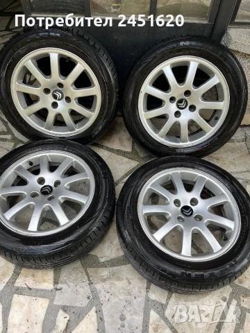 Продавам лети джанти 16” 4х108 с летни гуми 205/55/16, снимка 2 - Гуми и джанти - 50049700