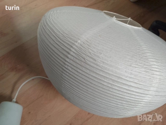 Сгъваем хартиен абажур от икеа, снимка 2 - Лампи за таван - 53009821