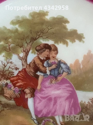 Limoges. France. Декоративна чинийка., снимка 3 - Антикварни и старинни предмети - 51012582