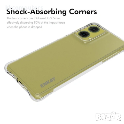 Motorola Moto G85 5G Удароустойчив ENKAY Силиконов Калъф и Протектор, снимка 2 - Калъфи, кейсове - 53162013