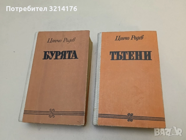 Бурята / Тътени - Цончо Родев (ТВЪРДИ КОРИЦИ), снимка 2 - Българска литература - 48979058