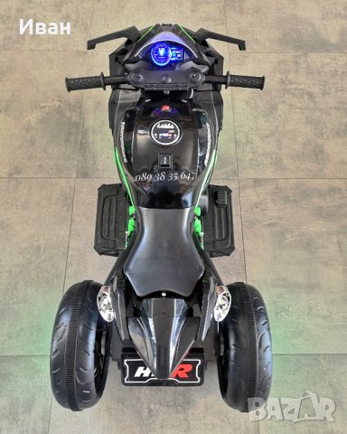 ТОП ЦЕНА!НОВО!Акумулаторен мотор с 3 гуми Ninja BLACK с 12V батерия,LED,USB, снимка 5 - Детски велосипеди, триколки и коли - 41316151