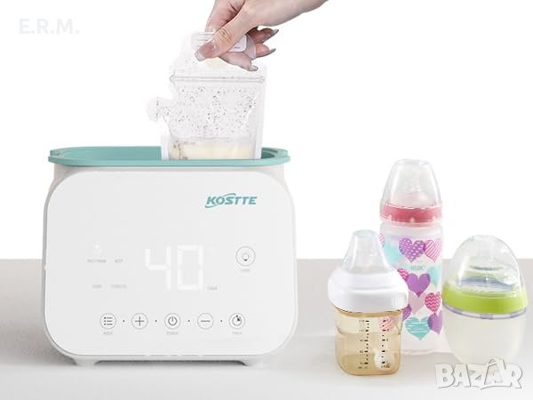 KOSTTE Нагревател и стерилизатор за бебешки шишета тъч дисплей, снимка 14 - Стерилизатори - 43467979