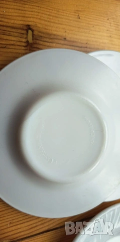 Чинийки френски аркопал, диаметър 11,5 см, снимка 4 - Чинии - 53292558