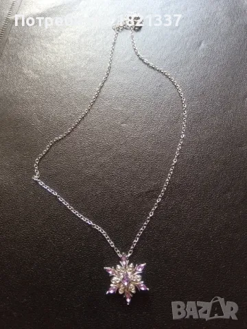 Колие с кристали , снимка 4 - Колиета, медальони, синджири - 47972109