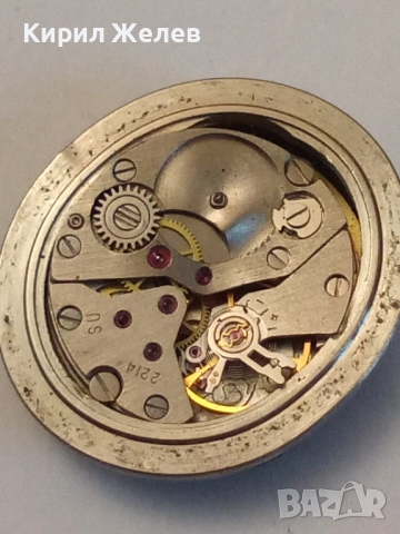 Механизъм с циферблат от стар ръчен часовник 52055, снимка 6 - Мъжки - 52299906