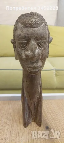 дърворезба масив Африка за ценители 24см , снимка 3 - Декорация за дома - 48429077