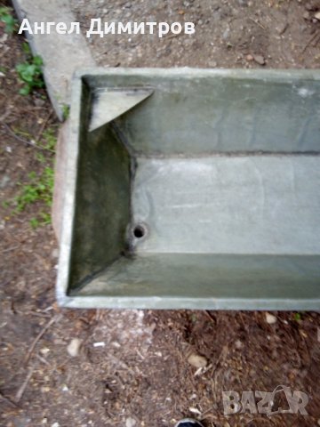 Старо дървено корито с метален обков неръждавейка, снимка 11 - Антикварни и старинни предмети - 36679317