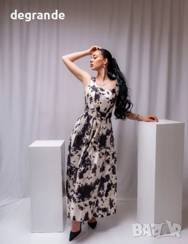 Официална дълга рокля с коланче