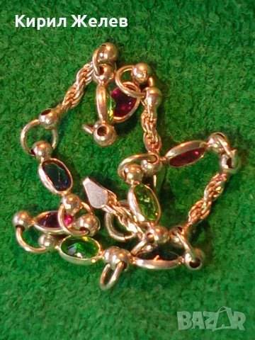 СКЪПОЦЕННА ПОСРЕБРЕНА ФИНА ФЕШЪН ГРИВНА от БЛАГОРОДНА СТОМАНА с ПЕЧАТ 925 и ФАСЕТИРАНИ КАМЪНИ 36151, снимка 2 - Гривни - 39521558