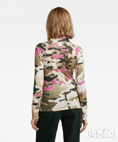 Нова дамска блуза G-Star Lecite Slim Multicolor оригинал, снимка 2 - Блузи с дълъг ръкав и пуловери - 48984632