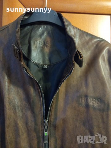 BOSS ЕСТЕСТВЕНА кожа  яке , снимка 4 - Якета - 32304571
