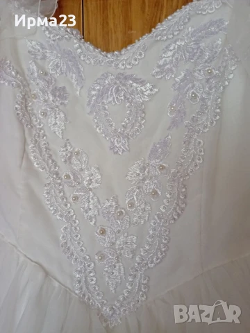 Бяла ефирна рокля, снимка 7 - Рокли - 50823221