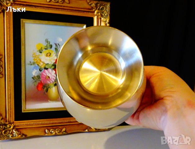 Английски бронзов бокал,халба 800 мл. , снимка 5 - Антикварни и старинни предмети - 27453500