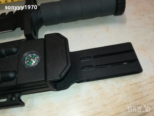 ГОЛЯМ НОЖ С МАСИВНА НОЖНИЦА С КОМПАС 1303251253, снимка 13 - Ножове - 49477888