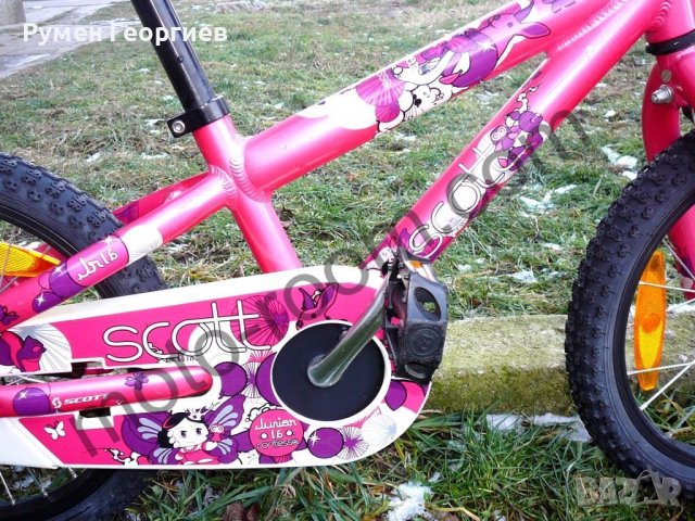 Детски велосипед/колело 16” Scott Contessa JR, алуминиева рамка, розов, контра , снимка 9 - Велосипеди - 43843167