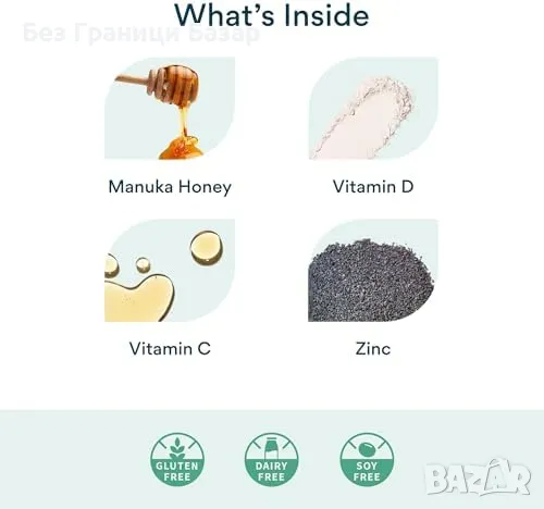 Нови Желирани витамини с манука мед – подкрепа за имунитет и храносмилане, снимка 3 - Други - 49461466