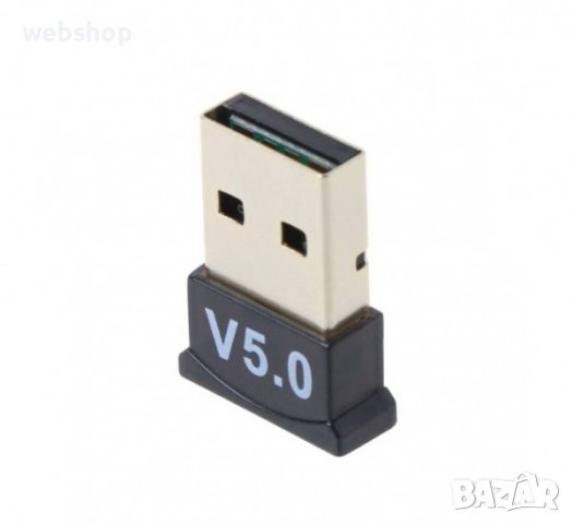 Bluetooth Dongle, блутууд 5.0, приемник за аудио музика, USB, 20m, снимка 1