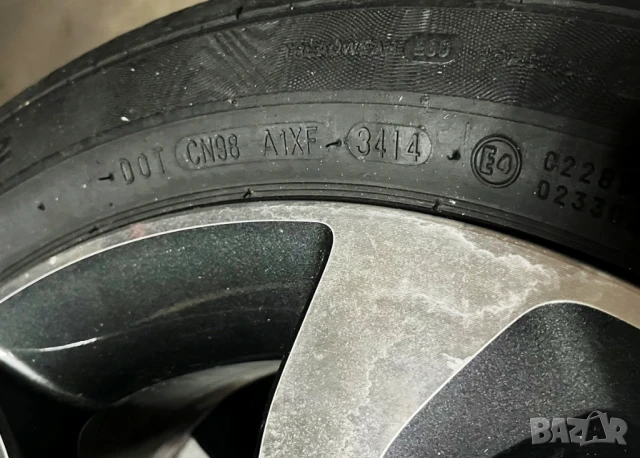 НИСАН NISSAN ОРИГИНАЛНИ 4бр 16" алуминиеви джанти + летни гуми 185/55/16, снимка 5 - Гуми и джанти - 50855996