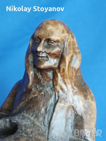 Дървена фигура, снимка 3 - Антикварни и старинни предмети - 48994662