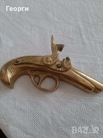 Бронзов пистолет, снимка 2 - Декорация за дома - 39073978