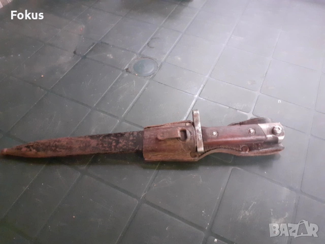 Щик, нож, байонет за пушка М-95 с кания и лопус, снимка 7 - Антикварни и старинни предмети - 53296560