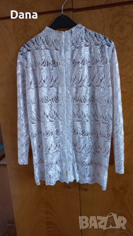 Дантелена блуза , снимка 2 - Блузи с дълъг ръкав и пуловери - 43364582