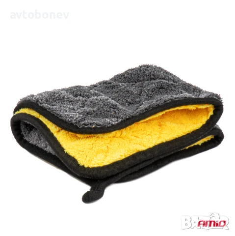 Микрофибърна кърпа за кола с висока плътност AMIO 40x30см-800гр/m2, снимка 3 - Аксесоари и консумативи - 51042440