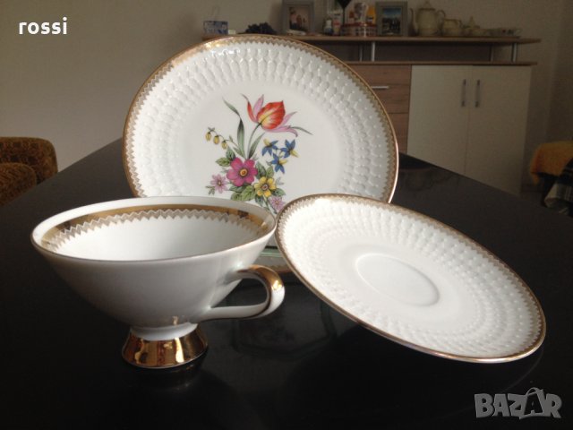 Vintage. Ново трио от Winterling Bavaria за кафе/чай и десерт, чаша и 2 чинии, сервиз, сет, чиния, снимка 9 - Антикварни и старинни предмети - 33395201