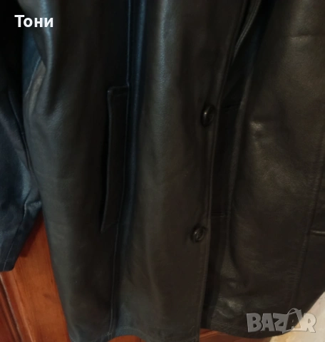 Ново Мъжко Зимно Яке Изцяло от Естествена Кожа L, снимка 4 - Якета - 53186347