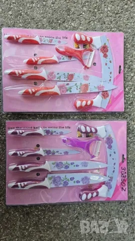 6в1 Комплект за рязане с керамичен чопър и белачка - 6 части, снимка 3 - Съдове за готвене - 47770082