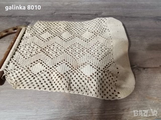Стара чанта плетена на една кука, снимка 5 - Антикварни и старинни предмети - 43960219