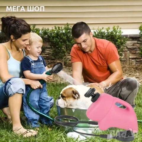 Преносим душ 8L за кучета, велосипеди и спортни принадлежности – без електрическо захранване, снимка 3 - За кучета - 52907801