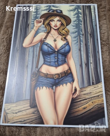 Еротична пощенска картичка/секси момиче, снимка 1